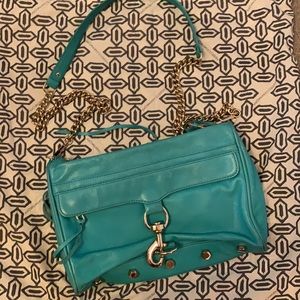 Rebecca Minkoff Teal Leather Shoulder Bag